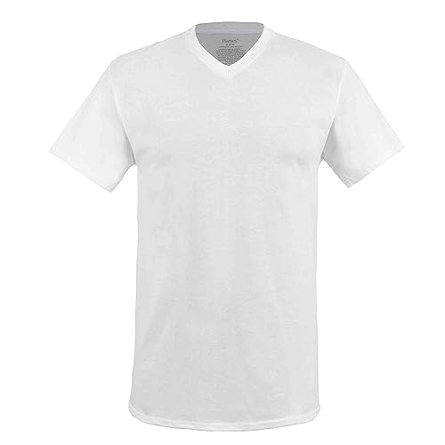 Listado de Playera Blanca Cuello Redondo - los más vendidos. 9 Playera Blanca Cuello Redondo marca Hanes (3)