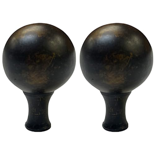 Image of Royal Designs, Inc. Large Ball Lamp Finial (Antique Oil Rubbed Bronze - Pack of 2)