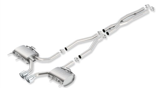 Image of Borla 140433 Stainless Steel Cat-Back Exhaust System with X-Pipe for CTS-V Coupe 6.2L AT /MT RWD