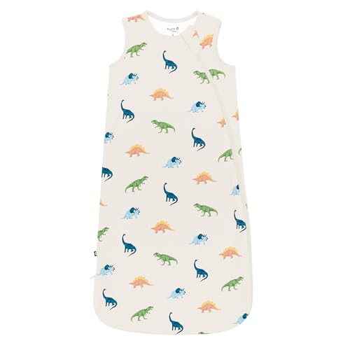 Image of KYTE BABY Unisex Rayon Made From Bamboo Sleep Bag for Babies and Toddlers, 0.5 Tog (Medium, Ecru Roar)