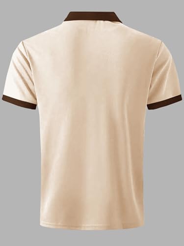 Image of Noble Monk Men's Regular Fit Polo T Shirt |Half Sleeves |Collar Tshirts T Shirt | Casual Tshirt