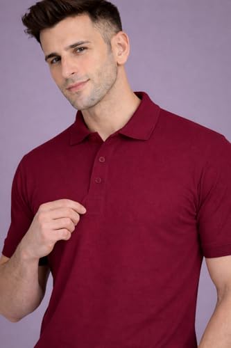 Image of Men Regular fit Polo Neck T Shirt||Casual Wear ||Half Sleeve Tshirt for Men