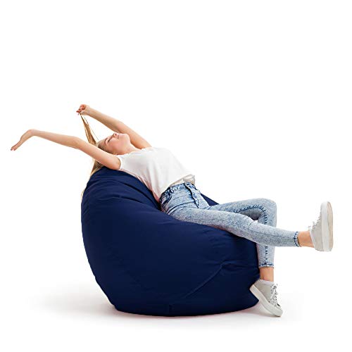 Sitzsack XXL Bruni Classico L in Blaugrau Robuster und bequemer XL Sitzsack