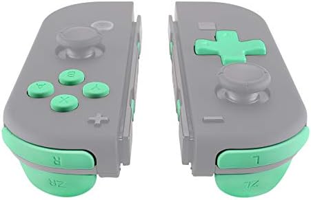 Mint Green D-pad ABXY Keys SR SL L R ZR ZL Trigger Buttons Springs, Replacement Full Set Buttons Fix Kits for Nintendo Switch & Switch OLED Joycon (D-pad ONLY Fits for eXtremeRate Joycon D-pad Shell) — view 3