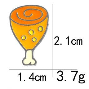 Delicious Chicken Legs Brooch Rocket Ship Badge Fan Cosplay Jewelry Video Game Peripheral Gifts Drip Oil Painted Enamel Pins Suitable for Hats Jackets Canvas Bags2