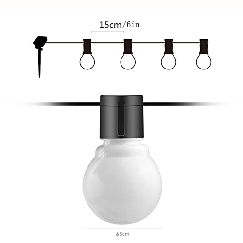 Luces solares LED G50 blancas 16 ft para exterior miniatura 2