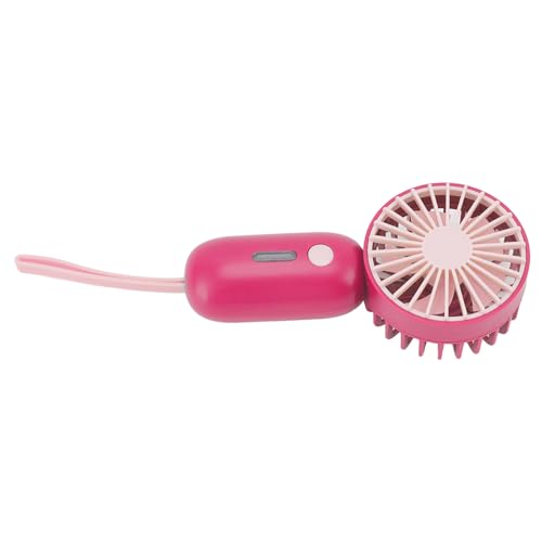 Fdit Mini Ventilador Portátil con 3 Modos de Velocidad y Carga USB, Ventilador Silencioso para Oficina en Casa, Experiencia Genial, para Viajeros que Acampan (carmesí)
