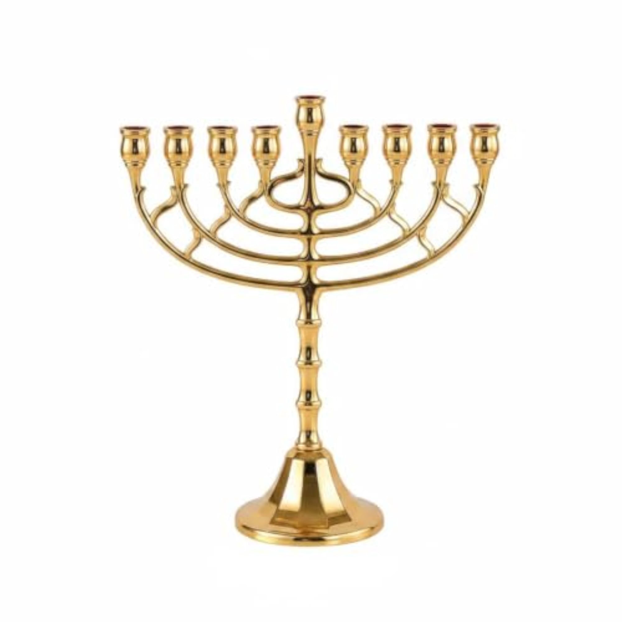 9 Arm Candle Holder for Romantic Dining, Gold Finish