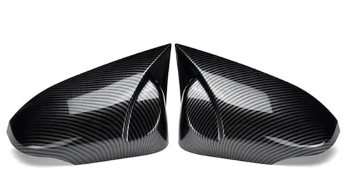 ドアサイドミラーカバー CHR C-HR 2017-2023用 2X サイドバックミラーカバーキャップ ビューバックミラーカバー カーアクセサリー(Carbon Look-B)