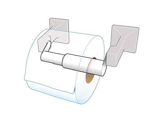 Extensor para papel higiénico Teravan extragrande negro para portarrollos de baño 5