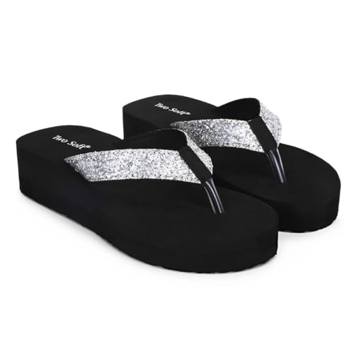 Image of BestWomen Slipper Stylish Comfortable Lightweight Soft Flaxsible Casual Flip Flop /Girls fancy chappal BZ1-P2 009