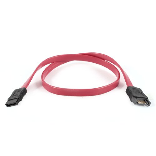 Cable adaptador plano SATA 7 Pin macho a hembra 20 pulgadas