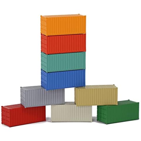 Contenedores de carga Evemodel 9 colores mezclados escala N 1:160 Cover