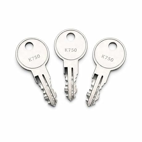 3-Pack K750–K799 Replacement Toolbox Keys Compatible with for Weather Guard Truck Tool Box, Double Sided Cut Key(K799)