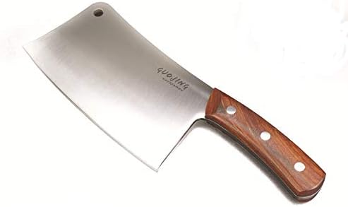 MAYiT Meat Cleaver Knife, Big Bone Knives Chopping Knife 835g Stainless Steel Cleaver 5mm Blade Chopping Kitchen Knives Cutting Pork Bone 4Cr14mov Meat Cleaver