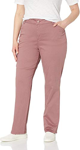 Lee Women's Plus Size Relaxed Fit All Day Straight Leg Pant (Dewberry, 28W Long)