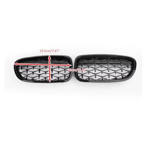 Parrilla delantera para Serie 5 F10 F11 Touring 2010-2017, rejilla tipo riñón tuning 3