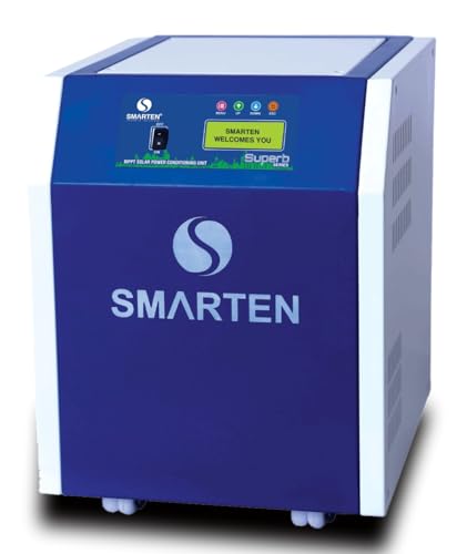 Image of Smarten Superb 5500VA 48V Solar Inverter with 70A MPPT Solar PCU | 5KVA Hybrid Solar Inverter | Supports 5500W Solar Panels | Pure Sine Wave Off-Grid | 4 Battery System | Heavy Load | 3 Year Warranty