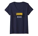 Photo Gallery donna laguna beach vacation california summer maglietta con collo a v Photo Gallery donna laguna beach vacation california summer maglietta con collo a v