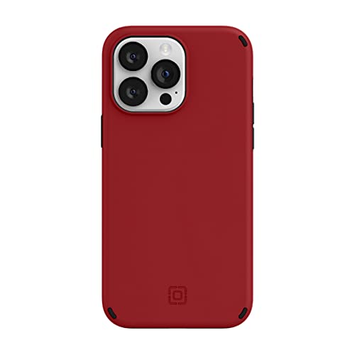 Incipio Duo Case for iPhone 14 Pro Max (6.7") – MagSafe & Wireless Charging Compatible, Slim Dual-Layer Protective Case with 12ft Drop Protection, Shock-Absorbing, Scratch-Resistant Cover - Red