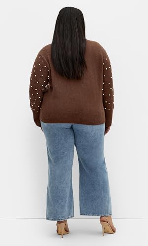 City Chic Women's Plus Size Sweater - Pearl Gate3