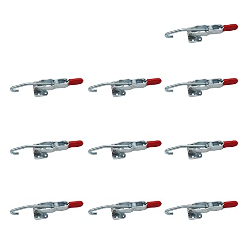 (10 Pack) 375LB J-HOOK FLANGED BASE LATCH CLAMP