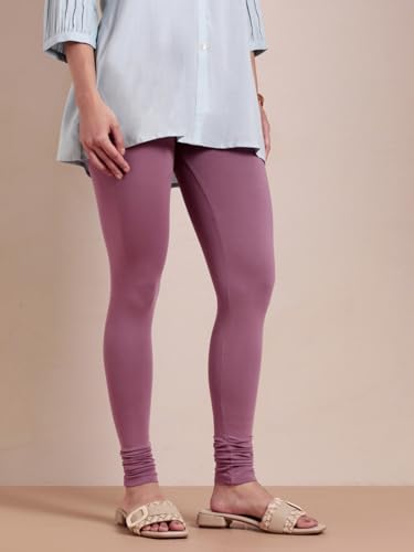 Image of TWIN BIRDS Tailored Cut and Classic Fit Super Stretchable Elastane Fabric Churidar Leggings for Women