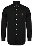 polo ralph lauren 2xb big  Ralph Lauren Herrenhemd, klassische Passform, Stretch, Popeline, Popeline Gr. L, Schwarz