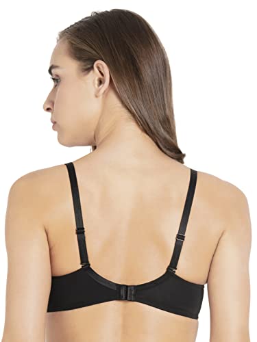 Image of Jockey UL60 Women's Under-Wired Padded Micro Touch Nylon Elastane Stretch Medium Coverage T-Shirt Bra with Detachable Straps