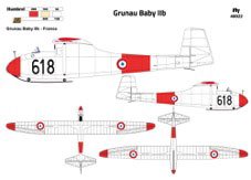 フライ 1/48 フランス グルナウ ベイビー IIb グライダー プラモデル FLX48022 フライ 1/48 フランス グルナウ ベイビー IIb グライダー プラモデル FLX48022