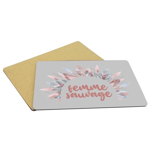 Set de table souple dessous liège gris napperon bohème grand format - 5