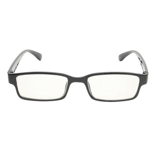 Image of CRIBA Black Frame Reading Glass with Power +1.00,+1.25,+1.50, +1.75,+2.00, +2.25, +2.50, +2.75, +300,+3.25 For Men and Women | Lightweight Rectangular Plastic Frame | Power Specs D