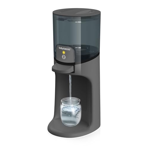 Image of Baby Brezza Instant Baby Bottle Warmer - Fast Water Warmer Instantly Dispenses 24/7 in 3 Temperatures, Charcoal