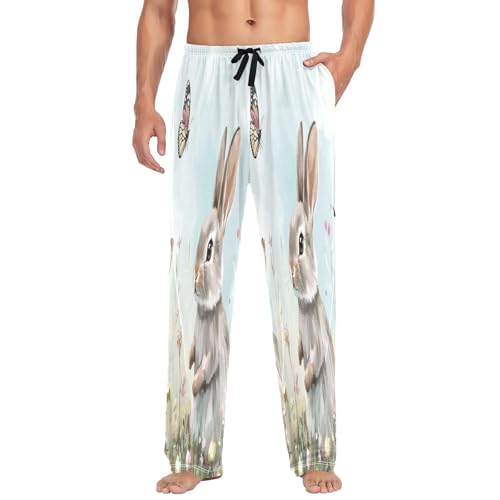 Pantalon de pyjama homme multicolore XL avec cordon et poches