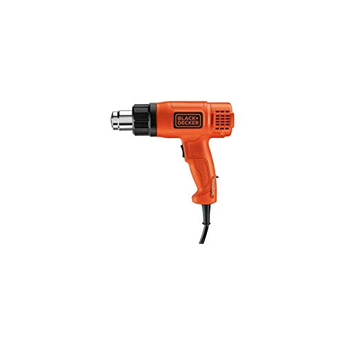 BLACK+DECKER KX1650-QS Décapeur Thermique Filaire - Débit de 570 à 740 L/min - Poignée Pistolet - Livré avec Un Grattoir 1750W, Rouge