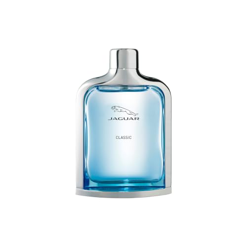 Jaguar Classic Blue Eau de Toilette 100ml for Men | Luxury Long Lasting Men’s Perfume | Fresh Citrus Woody Aromatic Spray | Mandarin, Bergamot, Lavender, Ginger, Sandalwood & White Musk | Masculine Fragrance