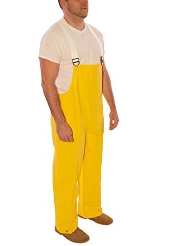 Image of Tingley Magnaprene O12007 Flame-Resistant Waterproof Overalls, Small, Yellow