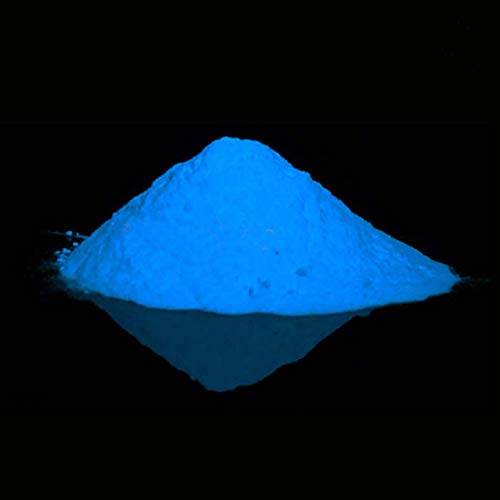 LUMINOUS Light-Blue Glow In The Dark Pigment - 1.76 oz Phosphorescent Glow Pigment Luminous Color Pigments Neon Colored Paint Powder Afterglow, 50 g