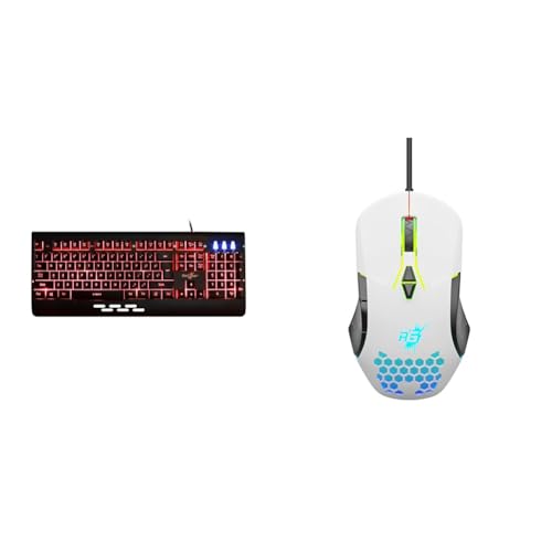 Image of Redgear Blaze 7 Colour Backlit Wired Gaming Keyboard with Full Aluminium Body Windows Key Lock