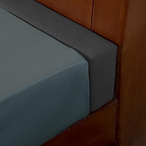 Relleno de espacio de cama de tamaño personalizado, extensor de colchón desmontable y almohada de cabecero, cojines para sofá y pared de cama, 180 x 12 x 20 cm, solución perfecta para proteger la cama