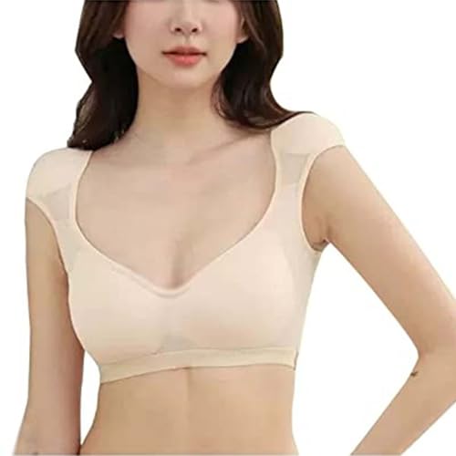 Built in Padded Shoulder T-Shirt Women's Short Sleeve Breathable Clothing Female Bottoming T Shirt Tops Lady Top Tees2