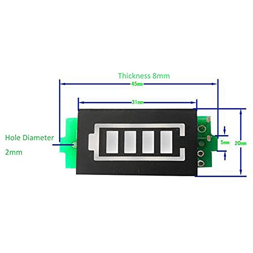 4S 4 Series Lithium Battery Capacity Indicator Module 16.8V Blue Display Electric Vehicle Battery Power Tester Battery Indicator