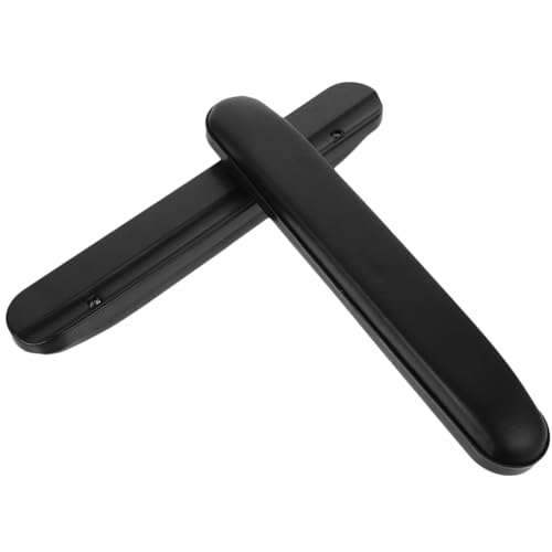 UTHCLO 2個アームレストパッド 交換用 スポンジ製 肘枕 患者ケアアクセサリー 黒色 多くの車椅子に適合 簡単取り付け