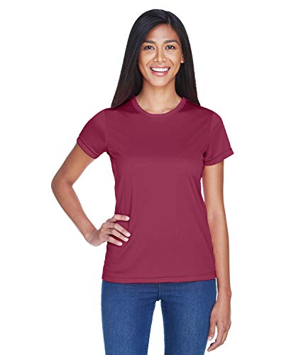 Ultraclub Ladies' Cool & Dry Sport Performance Interlock T-Shirt M Maroon #TOP1