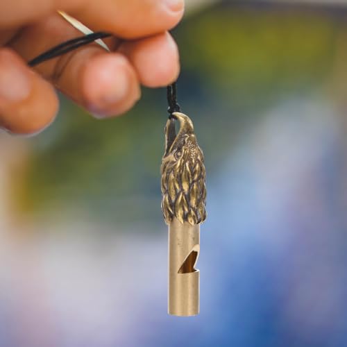 Set 2 silbatos de emergencia de cobre para senderismo miniatura 4