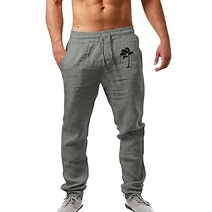 Herenbroek herenmode bedrukte linnen zak veterbroek grote broek heren 15