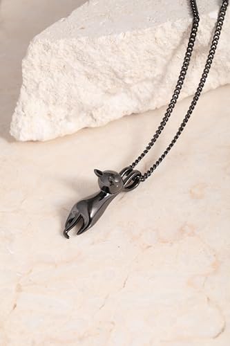 S.Leaf Sterling Silver Cat Necklace - Kitten Jewelry for Cat Lovers - Themed Gifts for Women4