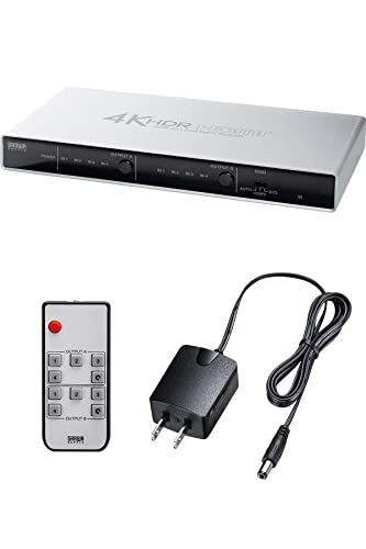 HDMIマトリックス切替器 4入力2出力 4K/60Hz 400-SW039 400-sw039.jpg?_ex=360x360