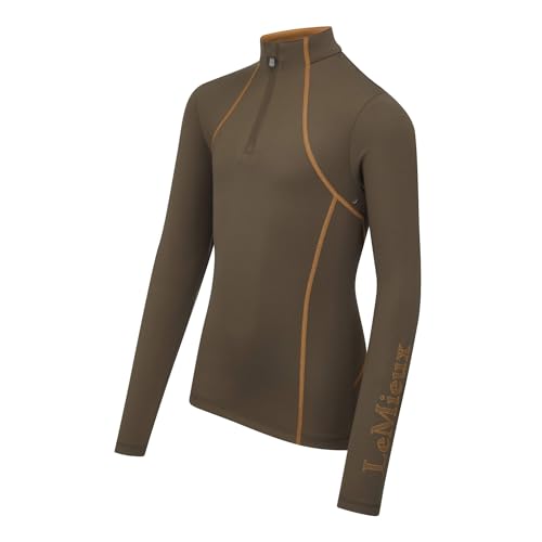 LeMieux Young Rider Base Layer - 1/4 Zip with 360 Stretch - Moisture Wicking Fabric - Equestrian Apparel for Horseback Riding3