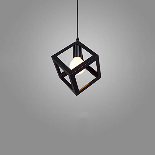 Suspension en fer forgé style cage pour lustre de salon moderne